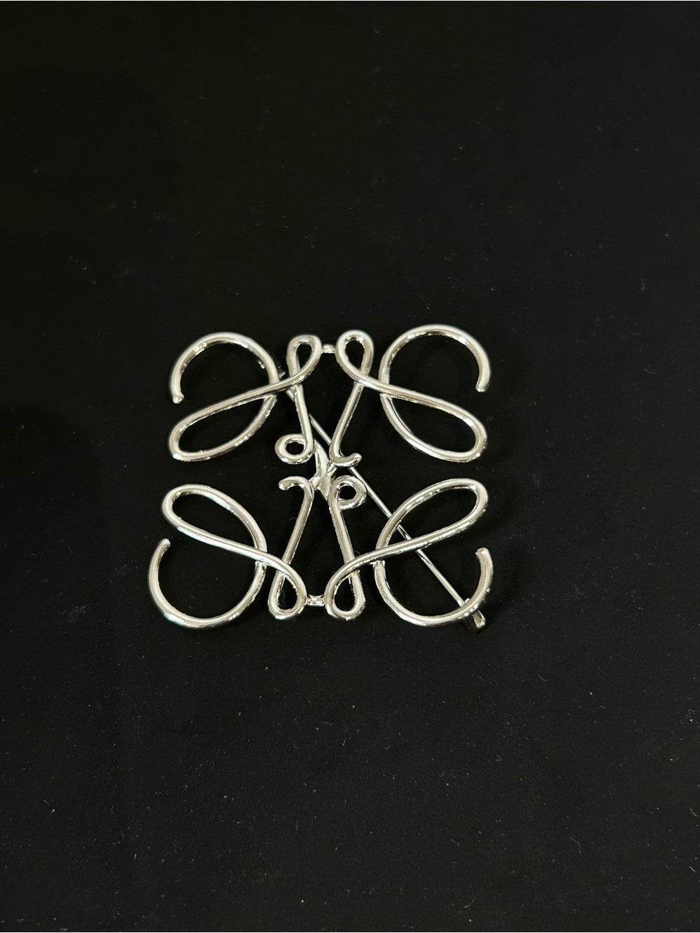 Loewe Silver -Tone Decorative Filigree Brooch - Women Accessories